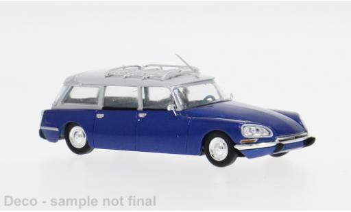 Diecast model cars Citroen DS Break Estate blue 1967 1/87 Brekina