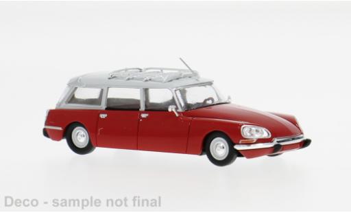 Diecast model cars Citroen DS Break Estate red 1967 1/87 Brekina