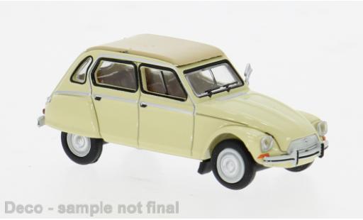 Diecast model cars Citroen Dyane Berline beige 1/87 Brekina