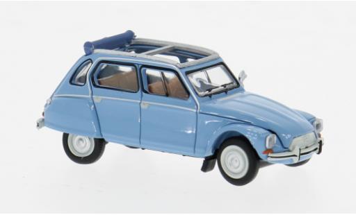 Diecast model cars Citroen Dyane Berline blue 1/87 Brekina