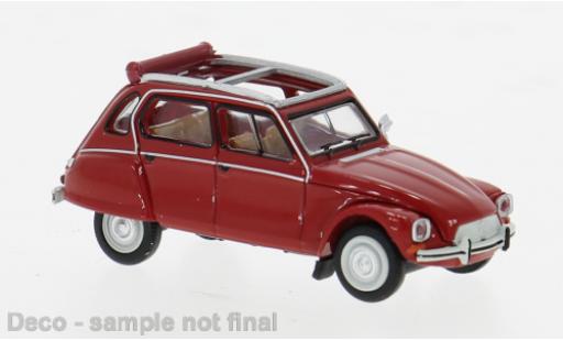 Diecast model cars Citroen Dyane Berline red 1/87 Brekina