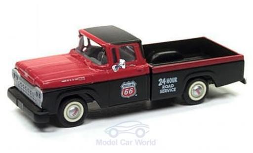 Diecast model cars Ford F-100 Pickup 00 Pick Up red/black Philips 66 Service 1960 1/87 Classic Metal Works