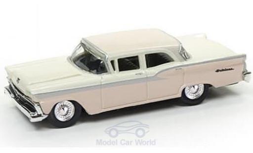 Diecast model cars Ford Fairlane Berline beige/pink 1959 1/87 Classic Metal Works