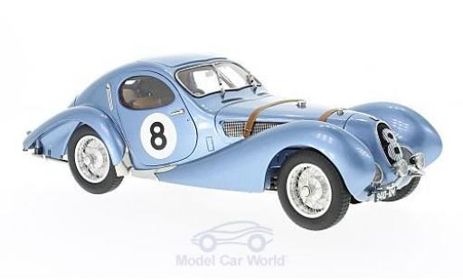 Diecast model cars Talbot Lago 24h Le Mans Coupe type 150 C-SS RHD No.8 T.A.S.O. Mathieson 1939 P.de Massa/N.J..Mahe 1/18 CMC