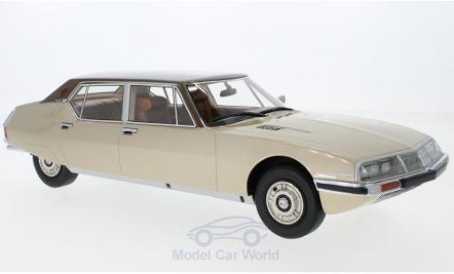 Diecast model cars Citroen SM Chapron Opera by Henri metallic beige/metallic brown 1972 1/18 CMF