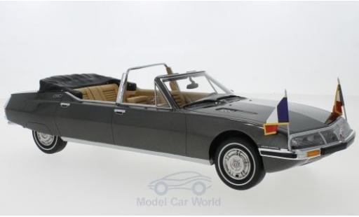 Diecast model cars Citroen SM Presidentielle by Henri Chapron metallic grey 1972 1/18 CMF