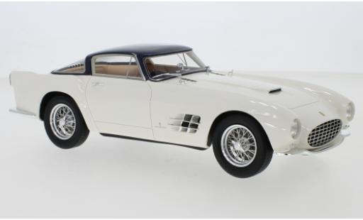 Diecast model cars Ferrari 375 MM Saloon by Pinin Farina white/metallic blue RHD 1955 1/18 CMF