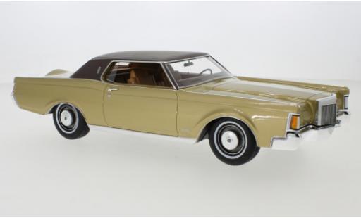 Diecast model cars Lincoln Continental Base Mark III gold 1970 1/18 CMF