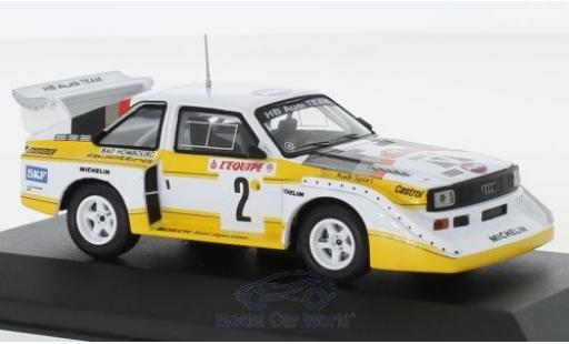 Diecast model cars Audi Sport Quattro s1 No.2 HB Team HB Rally WM Rally Monte Carlo 1986 with Decals W.R&Atilde;&para;hrl/C.Geistd&Atilde;&para;rfer 1/43 CMR