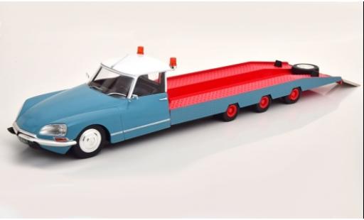 Diecast model cars Citroen DS camion Tissier blue/red 1970 de transport de voiture 1/18 CMR