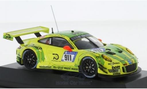 Diecast model cars Porsche 911 GT3 R No.911 Manthey 24h N&Atilde;&frac14;rburgring 2018 K.Estre/. Dumas/L.Vanthoor/E.Bamber 1/43 CMR