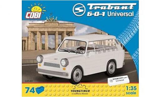 Diecast model cars Trabant 601 Universal white Bausteine Anzahl le Bl&Atilde;&para;cke: 74 1/35 Cobi