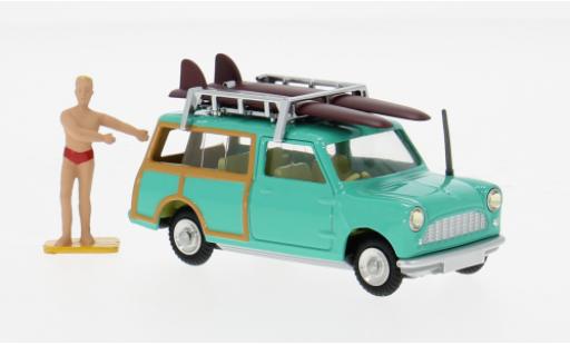 Diecast model cars Mini Countryman S Bmw turquoise 1965 1/43 Corgi