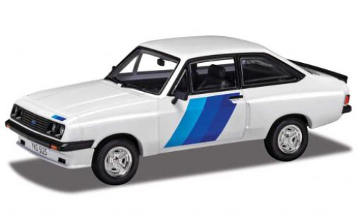 Diecast model cars Ford Escort RS 2000 MK II white/Dekor RHD 1979 1/43 Corgi