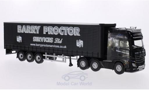 Diecast model cars Mercedes Actros Base (MP4) RHD Barry Proctor Gardinenplanensattelzug 1/50 Corgi