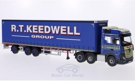 Diecast model cars Mercedes Actros Base MP4 RHD R.T. Keedwell Group Gardinenplanen-Sattelzug without Vitrine 1/50 Corgi