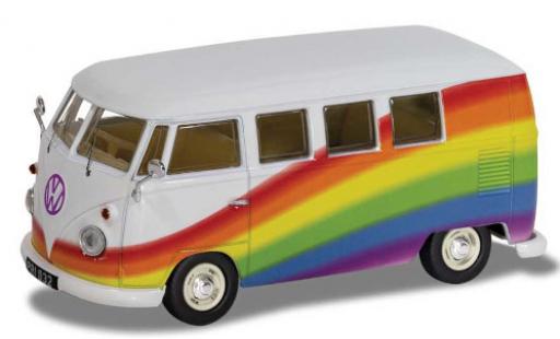 Diecast model cars Volkswagen T1 Base Camper Peace Love & Rainbows 1/43 Corgi