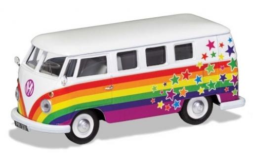 Diecast model cars Volkswagen T1 Base Camper Peace Love & Wishes 1/43 Corgi