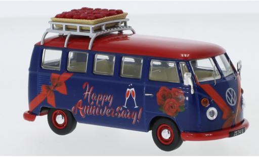Diecast model cars Volkswagen T1 Base Camper RHD Happy Anniversary avec Rack de toit et charge 1/43 Corgi