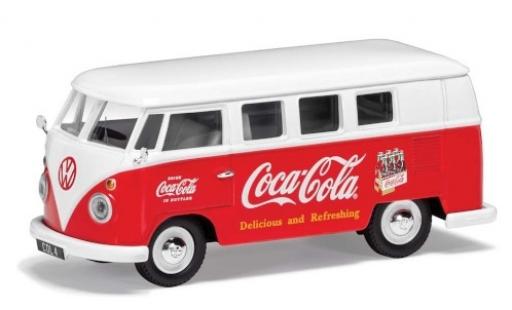 Diecast model cars Volkswagen T1 B red/white Coca Cola 1960 1/43 Corgi