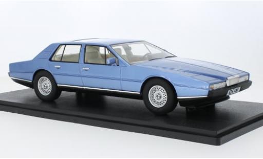 Diecast model cars Aston Martin Lagonda saloon metallise blue 1985 1/18 Cult Scale Models