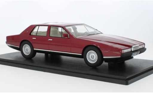 Diecast model cars Aston Martin Lagonda saloon metallise red 1985 1/18 Cult Scale Models