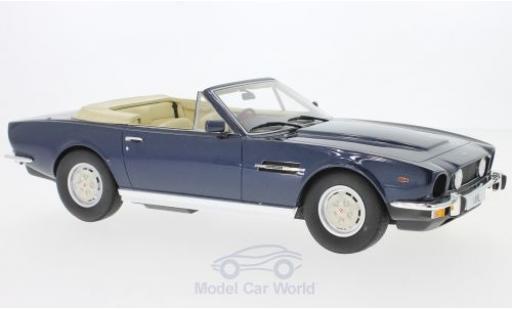 Diecast model cars Aston Martin V8 volante metallic blue RHD 1978 1/18 Cult Scale Models