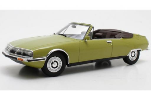 Diecast model cars Citroen SM Chapron Mylord metallic green 1971 1/18 Cult Scale Models