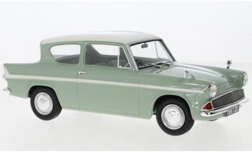 Diecast model cars Ford Anglia 105E green/beige RHD 1961 1/18 Cult Scale Models