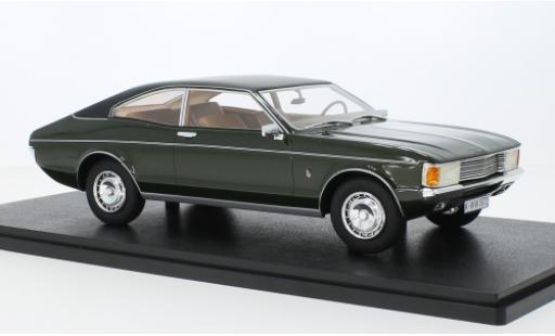 Diecast model cars Ford Granada Coupe MKI 2300 GXL metallise green 1972 1/18 Cult Scale Models