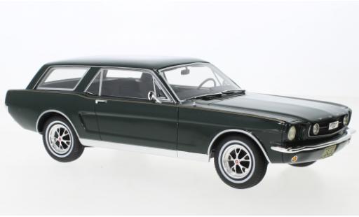 Diecast model cars Ford Mustang Hardtop green 1965 1/18 Cult Scale Models