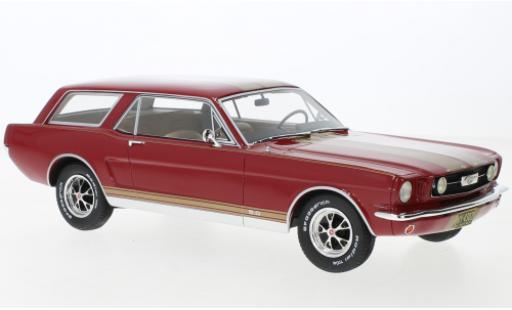 Diecast model cars Ford Mustang Hardtop red/Dekor 1965 1/18 Cult Scale Models