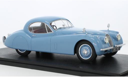 Diecast model cars Jaguar XK 120 FHC blue RHD 1951 1/18 Cult Scale Models