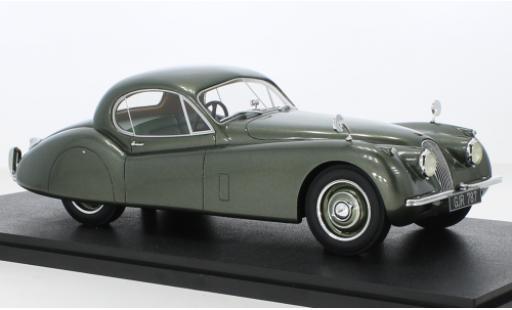 Diecast model cars Jaguar XK 120 FHC metallise green RHD 1951 1/18 Cult Scale Models