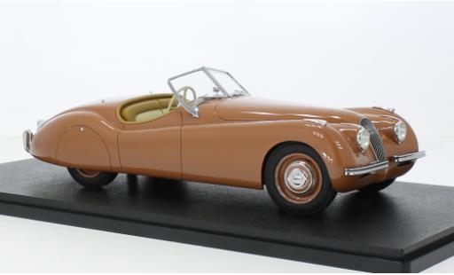 Diecast model cars Jaguar XK 120 OTS metallise brun RHD 1948 1/18 Cult Scale Models