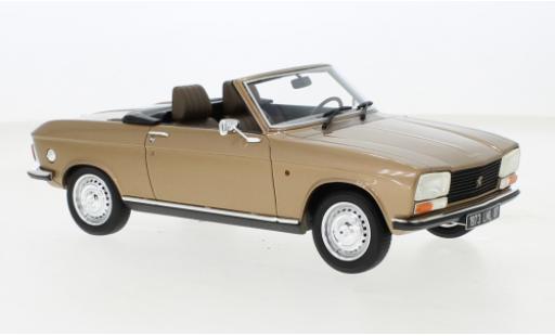 Diecast model cars Peugeot 304 Cabriolet Convertible metallise beige 1973 1/18 Cult Scale Models