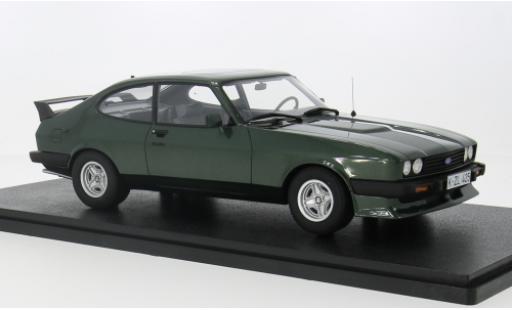 Diecast model cars Ford Capri 2.8 Turbo green 1981 1/18 Cult Scale Models