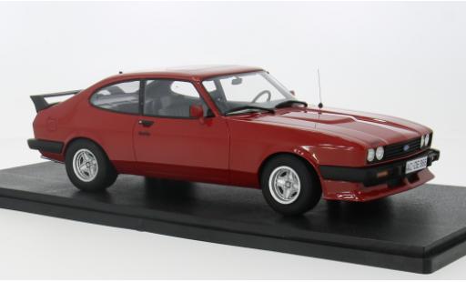 Diecast model cars Ford Capri 2.8 Turbo red 1981 1/18 Cult Scale Models
