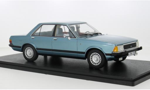 Diecast model cars Ford Granada Berlina 2.8 Ghia Saloon blue 1978 1/18 Cult Scale Models