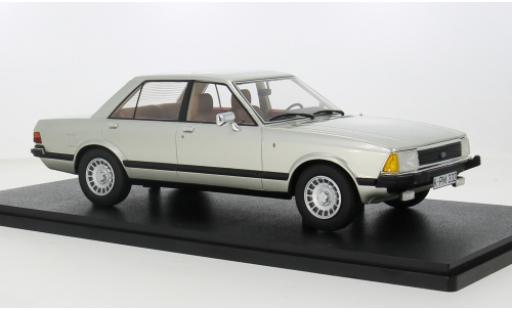 Diecast model cars Ford Granada Berlina 2.8 Ghia Saloon silver 1978 1/18 Cult Scale Models