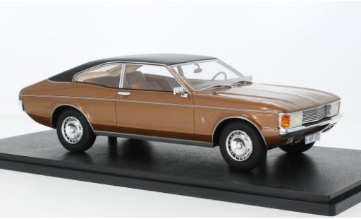 Diecast model cars Ford Granada Coupe MKI 2300 GXL metallise brown 1972 1/18 Cult Scale Models
