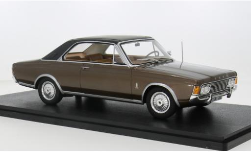Diecast model cars Ford Taunus 17M P7 P7b Coupe brown 1969 1/18 Cult Scale Models