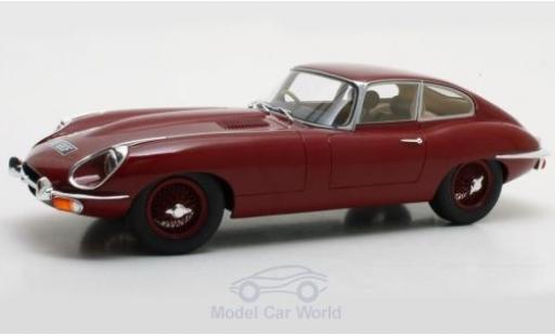 Diecast model cars Jaguar E-Type Coupe Series 2 red RHD 1968 1/18 Cult Scale Models