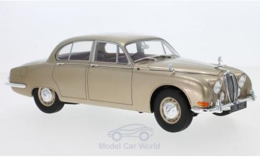 Diecast model cars Jaguar S-Type Base metallic beige RHD 1965 1/18 Cult Scale Models