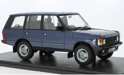 Diecast model cars Land Rover Range Rover Classic Vogue metallise blue RHD 1986 1/18 Cult Scale Models