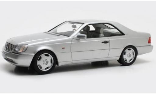 Diecast model cars Mercedes 600 AMG SEC (C140) silver 1992 1/18 Cult Scale Models