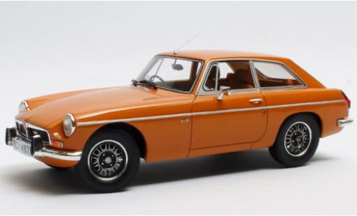 Diecast model cars MG B GT V8 orange RHD 1973 1/18 Cult Scale Models