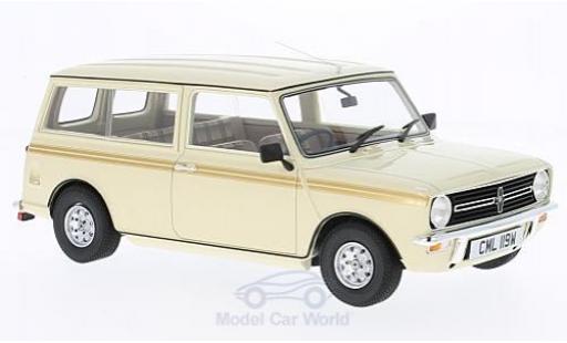 Diecast model cars Mini Clubman Base Estate beige/beige RHD 1974 without Vitrine 1/18 Cult Scale Models