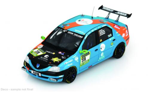 Diecast model cars Dacia Logan course 24h N&Atilde;&frac14;rburgring 2024 Ollis Garage Racing #318 O.Kriese/M.Lachmayer 1/43 Spark