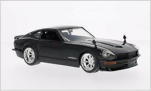 Datsun 240Z tuning 1/24 Jada Toys black 1972 diecast model cars